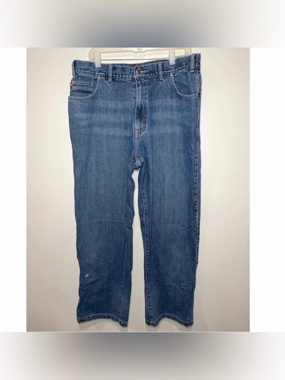 Pre-Owned Shady ltd. Denim Medium Wash Blue Jeans Size 36 Y2K Wide Leg Vintage